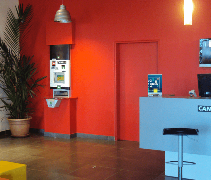 Automate de paiement canal