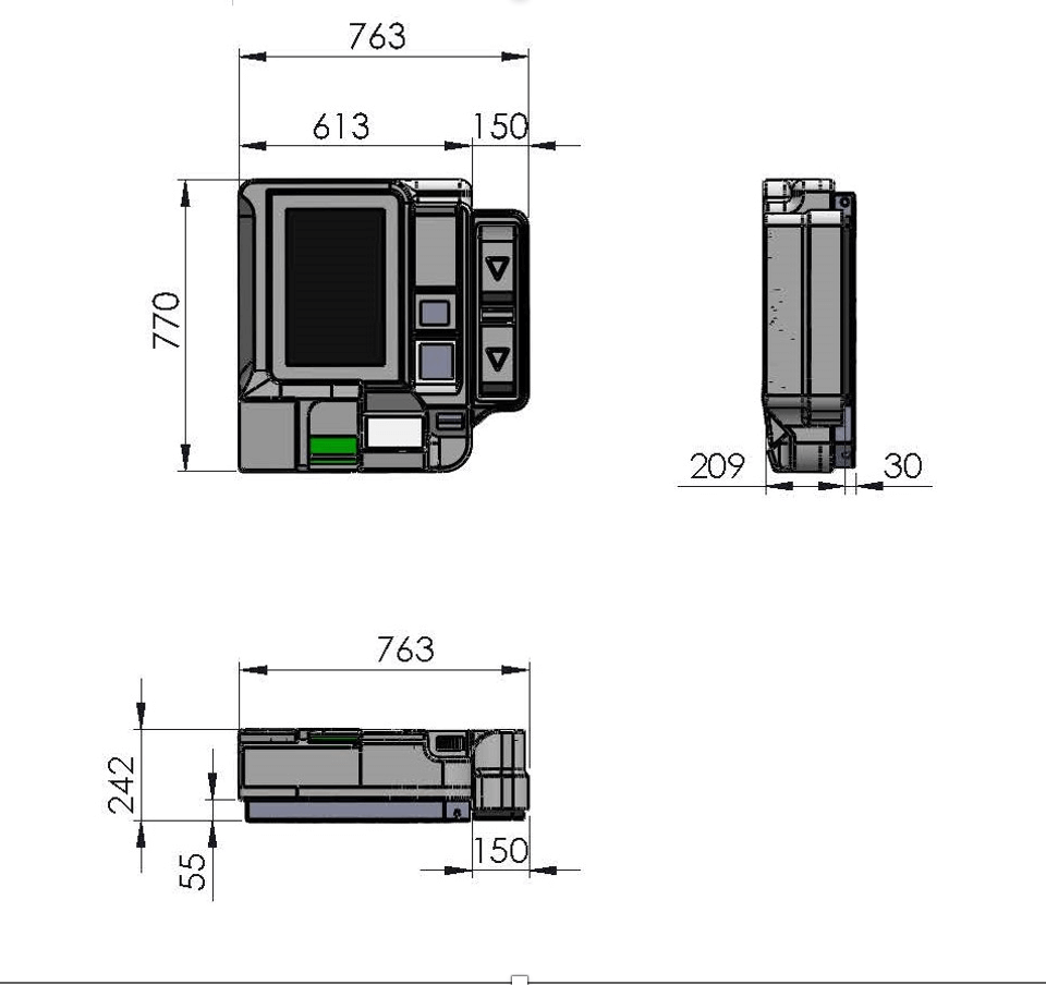borne-paiement-TopiaAirREG-dimensions dimensions-borne-paiement